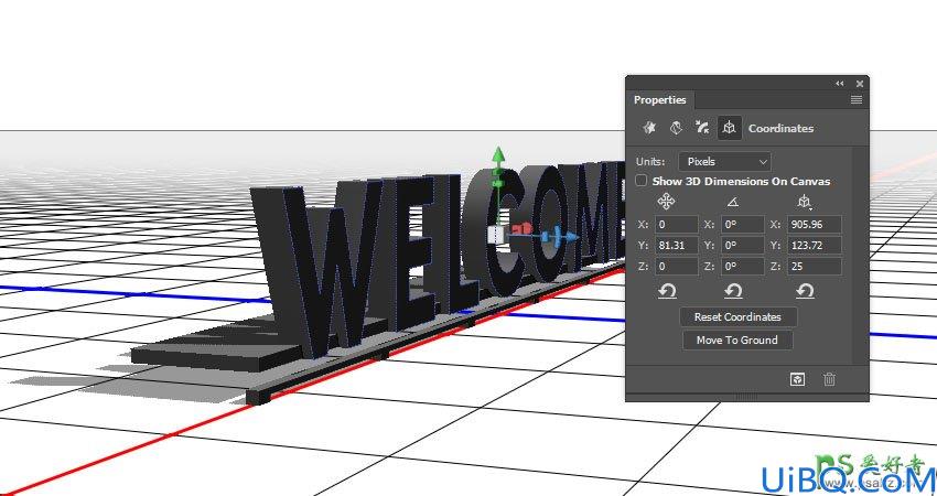 利用新版Photoshop软件中的3D工具制作立体风格的矩阵LED字体，LED字效