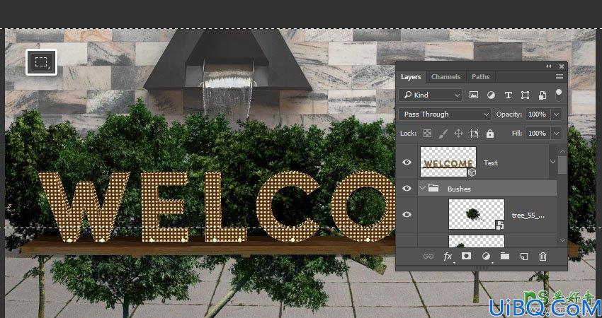 利用新版Photoshop软件中的3D工具制作立体风格的矩阵LED字体，LED字效