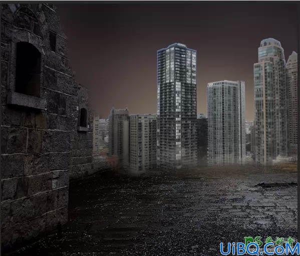 Photoshop合成教程：合成科幻战争电影中的硝烟城市场景特效