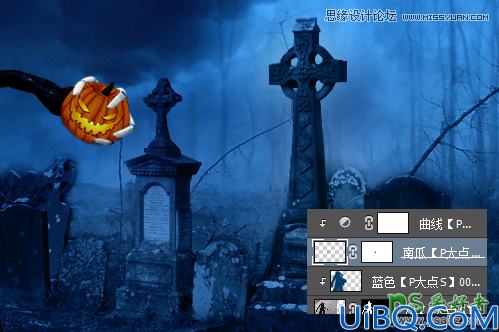 Photoshop合成教程：利用素材创意合成恐怖风格的万圣节海报实例教程