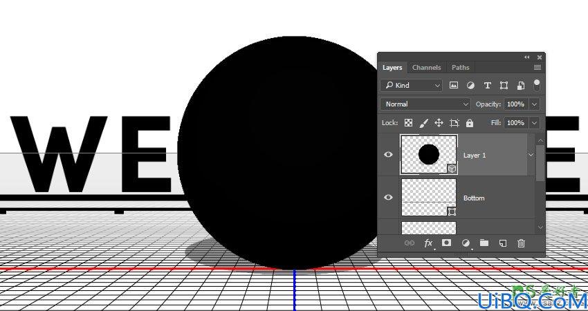 利用新版Photoshop软件中的3D工具制作立体风格的矩阵LED字体，LED字效