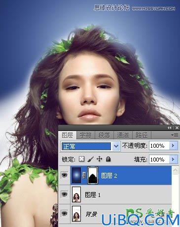 Photoshop创意合成时尚的非主流插画美女形象_潮流插画美女