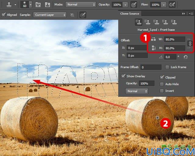 Photoshop立体字教程：设计一例个性十足的草堆立体字-草堆字体效果