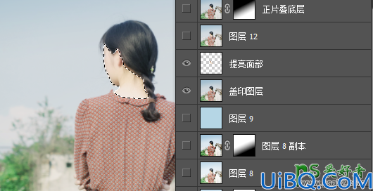 Photoshop美女人像后期调色教程：打造文艺澄净的风格清纯女生唯美图片