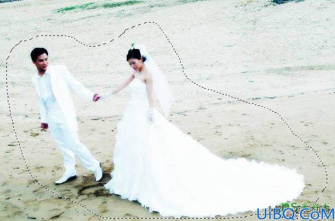 photoshop调出绚丽的情侣婚纱照，爱的告白