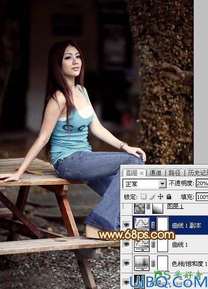 Photoshop给气质性感少妇外拍艺术照调出唯美的中性红色效果