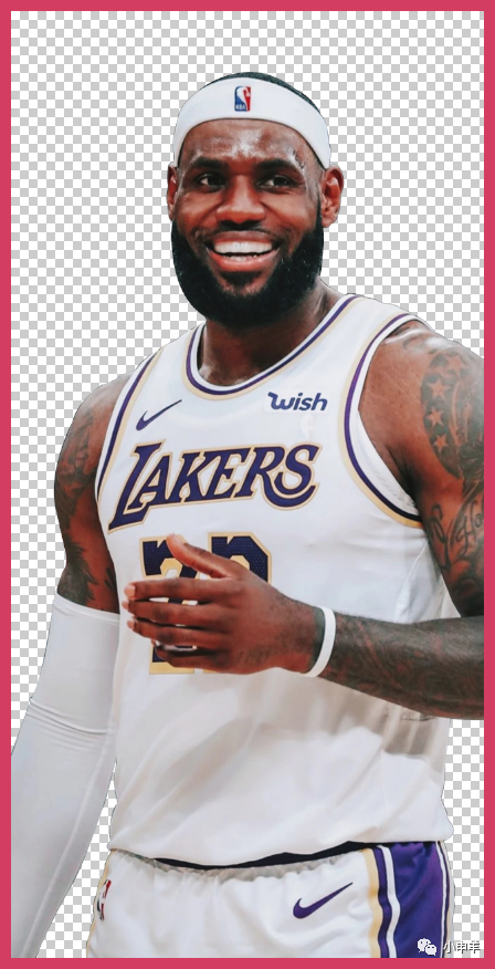 Photoshop抠人物教程：学习快速抠出NBA明星勒布朗·詹姆斯人物照片。