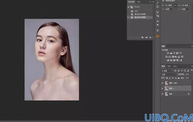 Photoshop人物磨皮教程：利用高低频给美女人物精修磨皮，修出细腻的皮肤