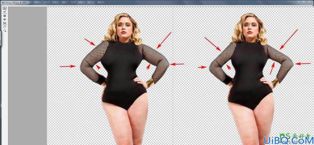 学习如何用Photoshop软件给胖胖的人物照片快速均匀的瘦身美化处理。