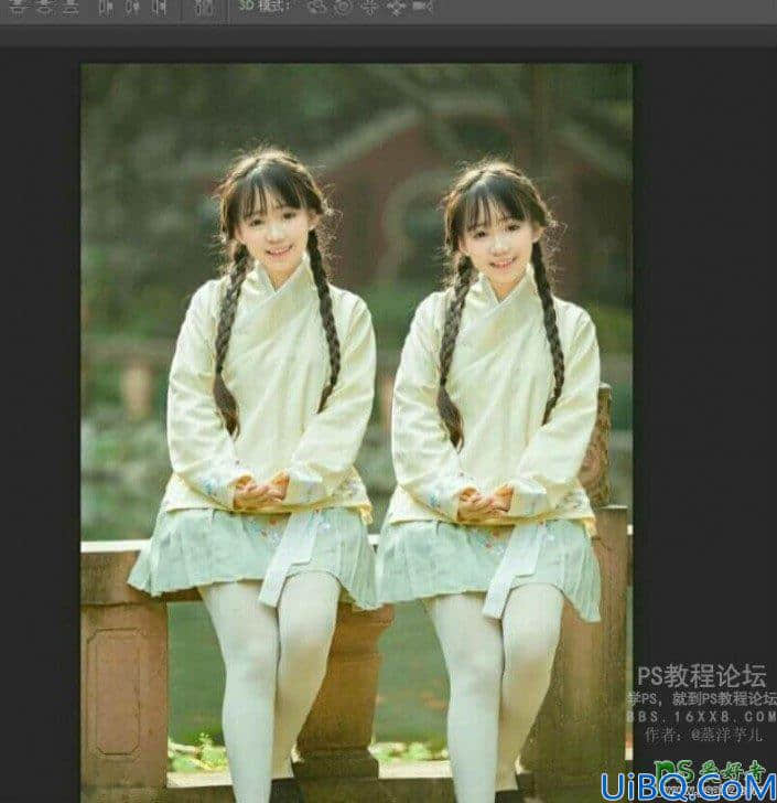 Photoshop抠发丝教程：十分钟学习给美女学生照完美抠发丝。