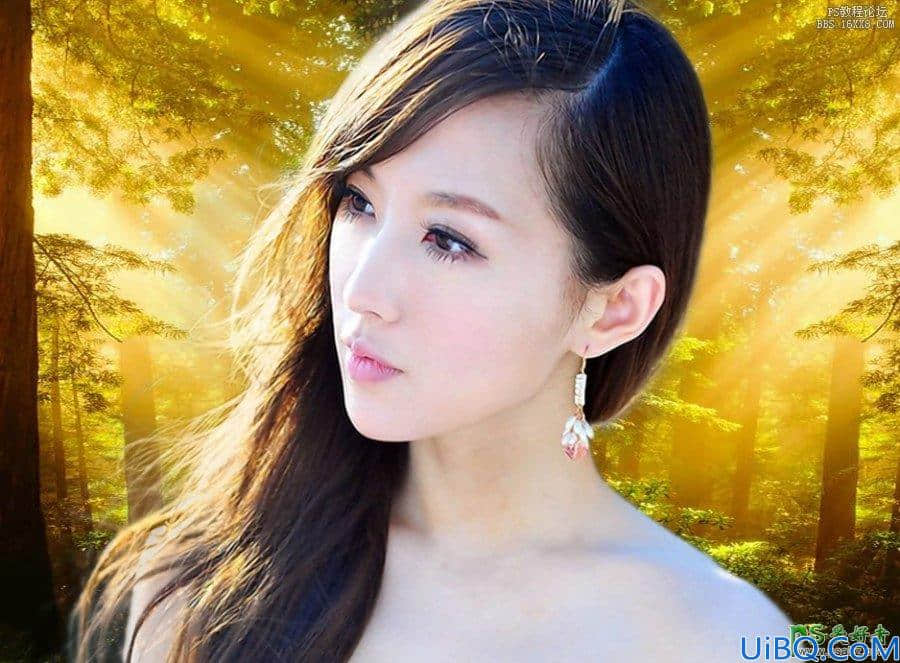 教你用photoshop快速抠出长发飘飘的美女，一分钟抠出头发丝。