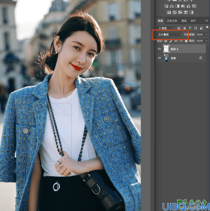 详细讲解Photoshop中正片叠底、滤色、柔光在人像修图中的运用。