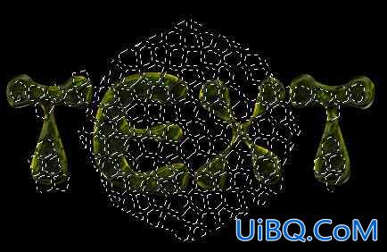 PS遮罩巧绘龟壳纹理特效字