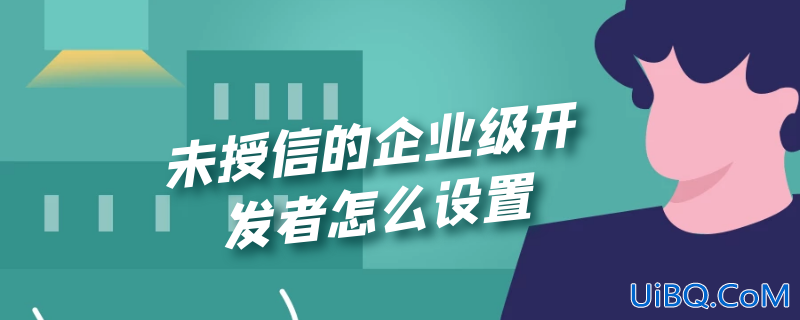 未授信的企业级开发者怎么设置