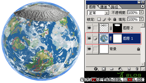 简单练习用PS合成地球图片