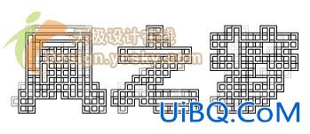 PS滤镜打造线框特效美术字