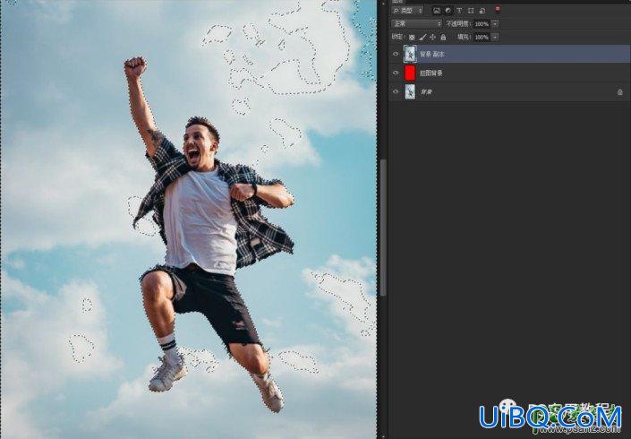 学习用photoshop通道和调整边缘给人物场景照片精细抠图。