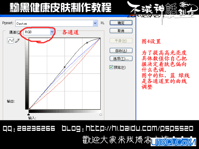 PS教程:教你怎样调出黝黑质感皮肤