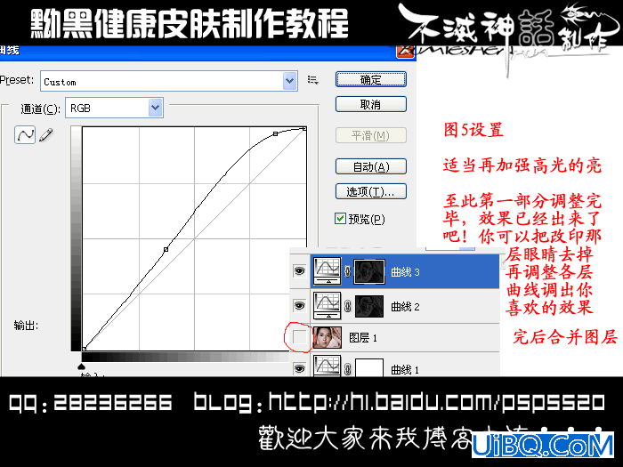 PS教程:教你怎样调出黝黑质感皮肤