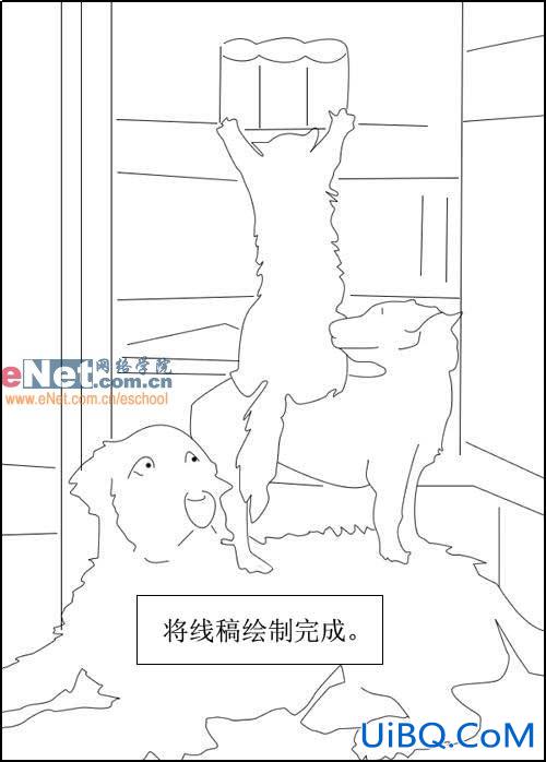 PS鼠绘教程：绘制可爱宠物漫画全过程