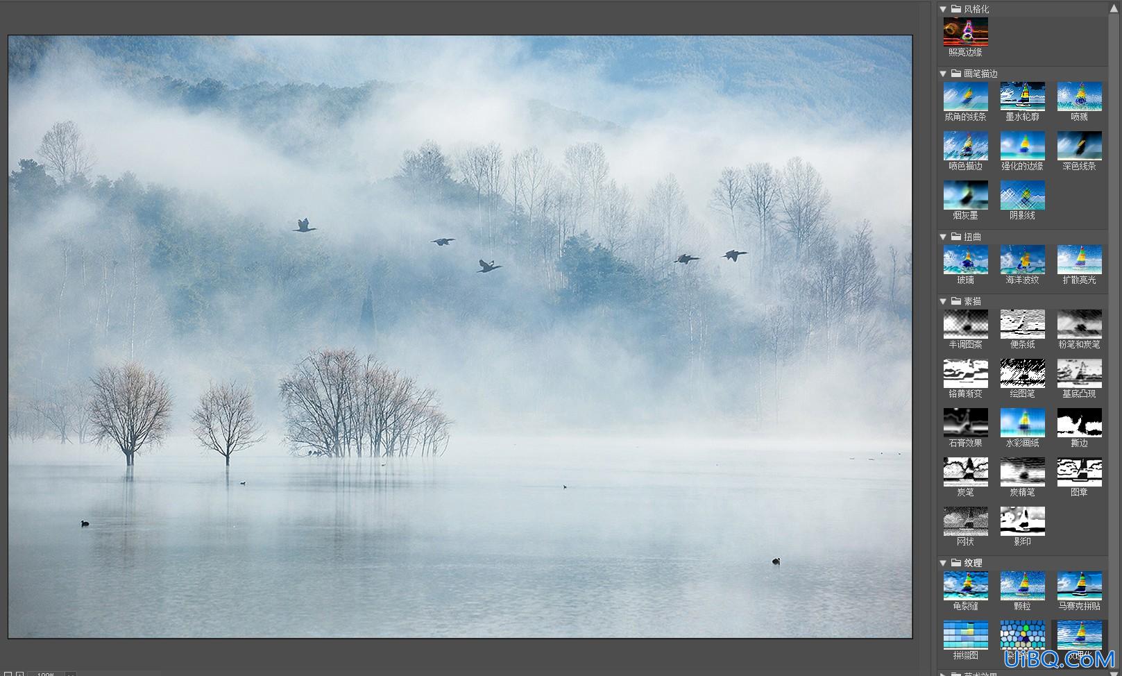 ps油画效果怎么做？教新手学习给普通风景照快速制作成油画效果。