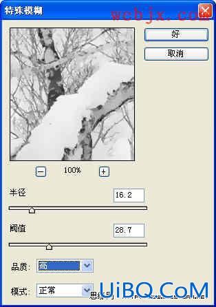 PS快速打造雪景水墨画