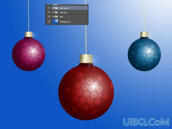 Photoshop图形制作：手工简单制作一个圣诞球形素材图,圣诞球形饰品图。