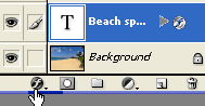 PS简单模拟沙滩文字