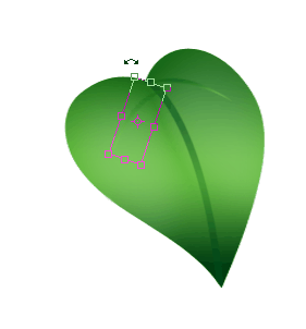 PS教程:鼠绘卡通绿色树叶