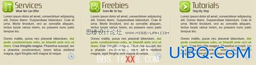 PS设计银灰色的WEB模板教程