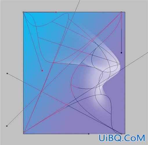 PS变形工具实例:飘逸轻纱