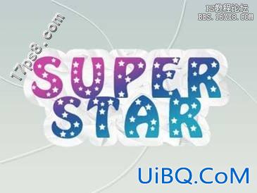 用ps制作SuperStar Logo