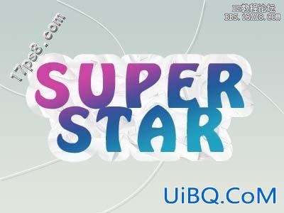 用ps制作SuperStar Logo