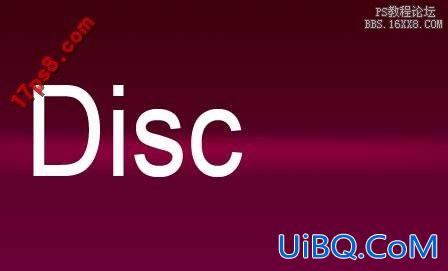 用ps制作DISco风格logo