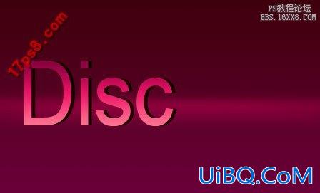 用ps制作DISco风格logo