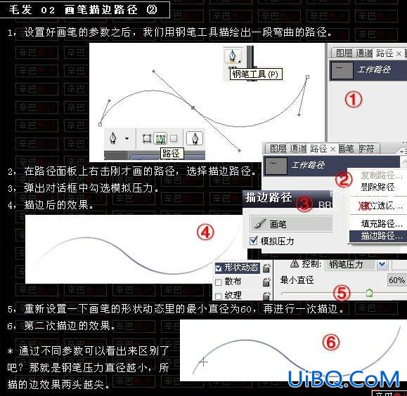 Ps鼠绘教程:利用路径和画笔制作飘逸自然的发丝