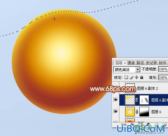 Photoshop足球失量图制作教程：打造漂亮的世界杯金色足球失量图片素材