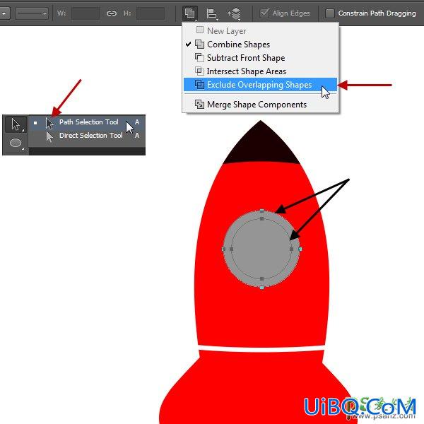 Photoshop中级教程(鼠绘)：手把手教你绘制超炫酷的宇宙飞船失量图素材