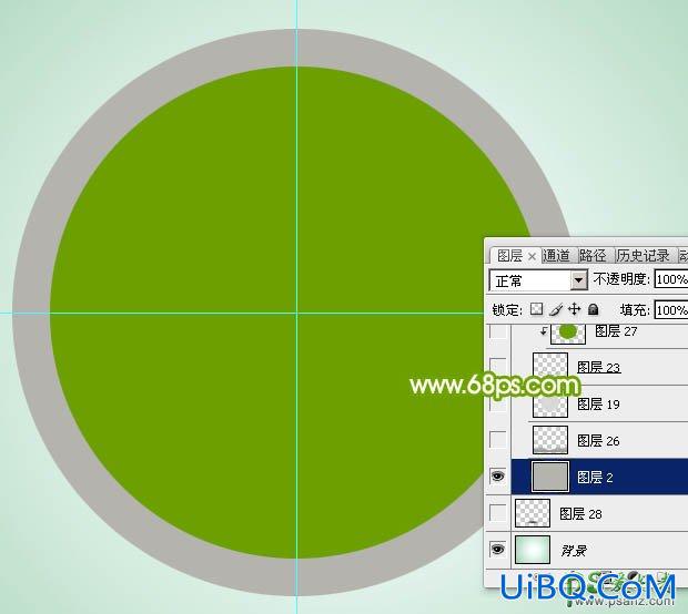 PS鼠绘玻璃质感绿色水晶球失量图，翠绿色玻璃水晶按扭制