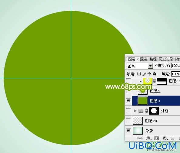 PS鼠绘玻璃质感绿色水晶球失量图，翠绿色玻璃水晶按扭制