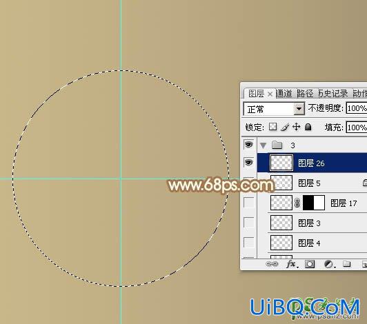 Photoshop鼠绘教程：绘制一款古典风格的放大镜，放大镜失量图制作教程