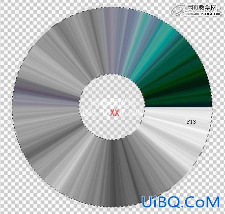 PS实例教程:有花朵反射效果的光盘