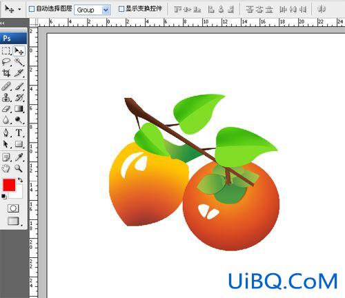ps绘制艺术鲜橘子