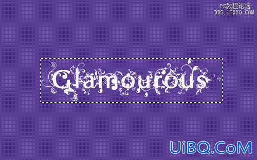 ps 制作Glamourous字体特效