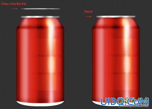 Photoshop手绘实例教程：手把手教您绘制一例可口可乐易拉罐失量图素材