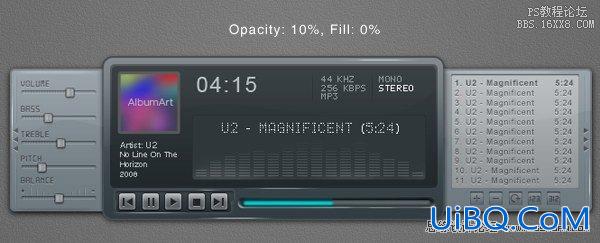 ps设计一个时尚MP3播放器教程