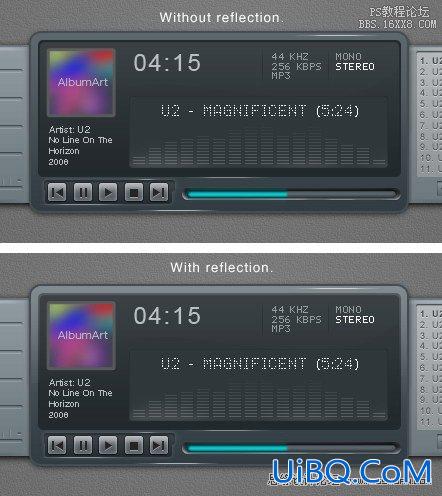 ps设计一个时尚MP3播放器教程