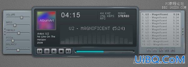ps设计一个时尚MP3播放器教程