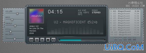 ps设计一个时尚MP3播放器教程