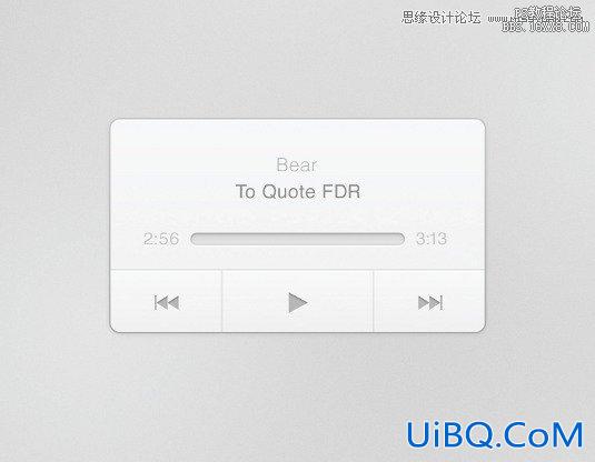 ps设计音乐播放器教程